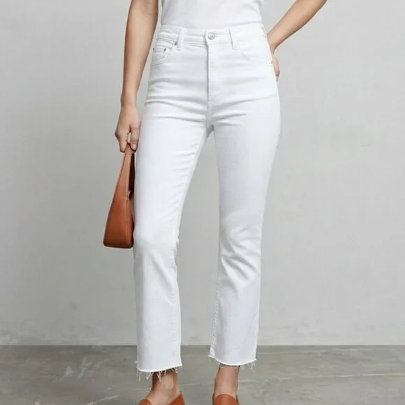 Zara High Waisted Kick Jeans Size 8 - Picture 1 of 8